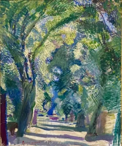 Armando Spadini Viale a Villa Borghese 