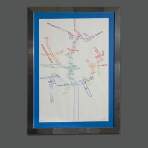 Achille Perilli, Systematic 1°, lithograph, 1975