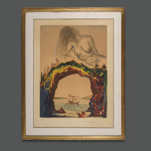 Salvador Dalí La sirène lithographie surréaliste originale signée