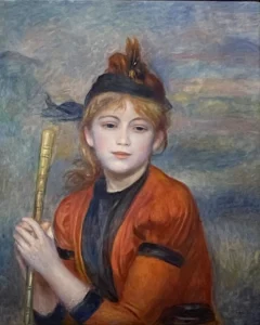 Pierre Auguste Renoir L'escurzionista olio su tela del 1888